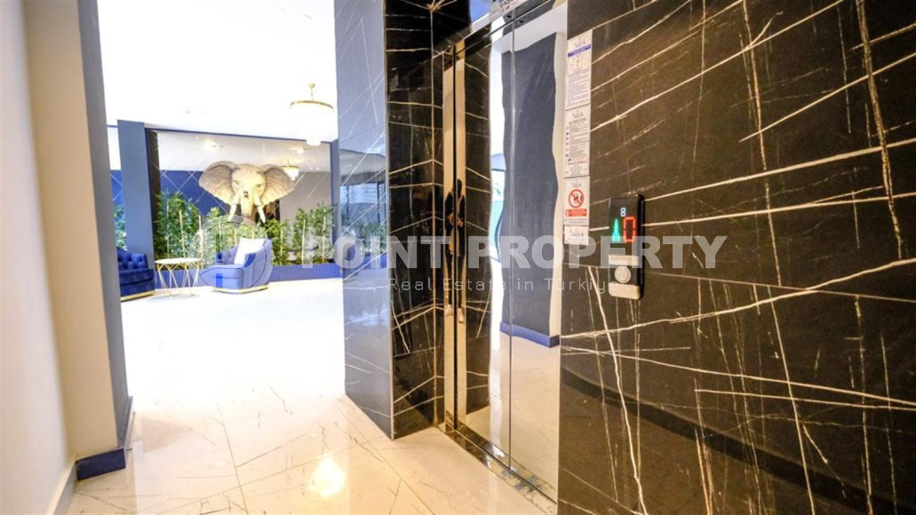 Двухкомнатная квартира в одном из развитых районов Алании в Махмутлар. Планировка 1+1, 350 метров до моря.-id-1112-фото-9