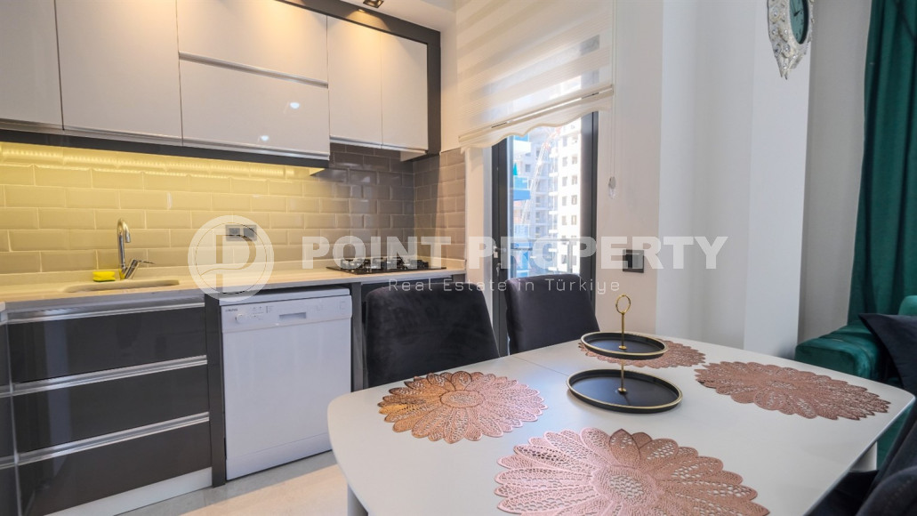 Двухкомнатная квартира в одном из развитых районов Алании в Махмутлар. Планировка 1+1, 350 метров до моря.-id-1112-фото-18