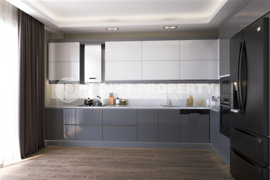 Большие квартиры 140-260м², в резиденции на этапе ввода в эксплуатацию в центре Алании, в 1000м от моря-id-1807-фото-9