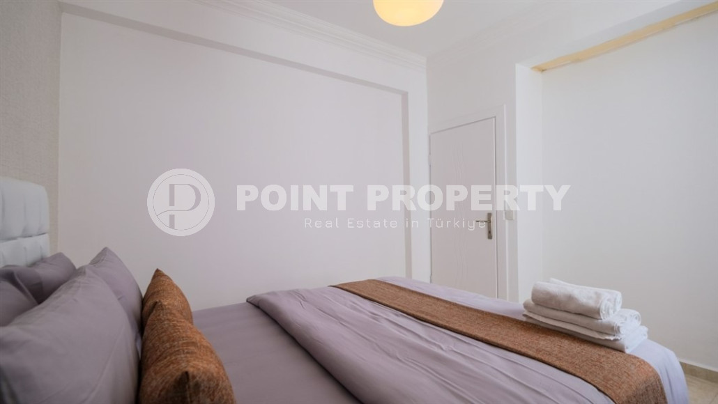 Уютные меблированные апартаменты планировкой 1+1, 55 м2, в самом центре Аланьи в районе самого известного пляжа Клеопатры.-id-1113-фото-11