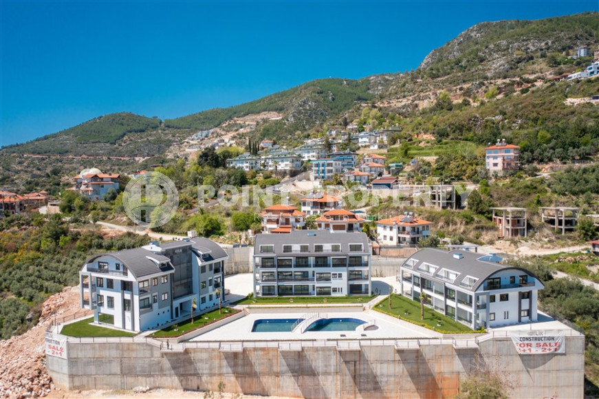 Apartment 1+1 with panoramic views of the sea and the fortress in the central area of Alanya - Bektas-id-1114-photo-2