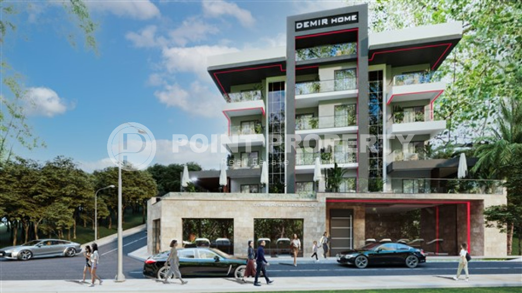 One and two bedroom apartments, 48-97m², in a residence under construction in the center of Alanya-id-1812-photo-2
