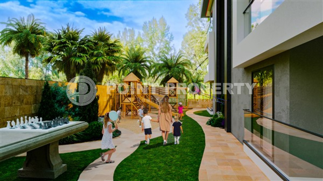 One and two bedroom apartments, 48-97m², in a residence under construction in the center of Alanya-id-1812-photo-4
