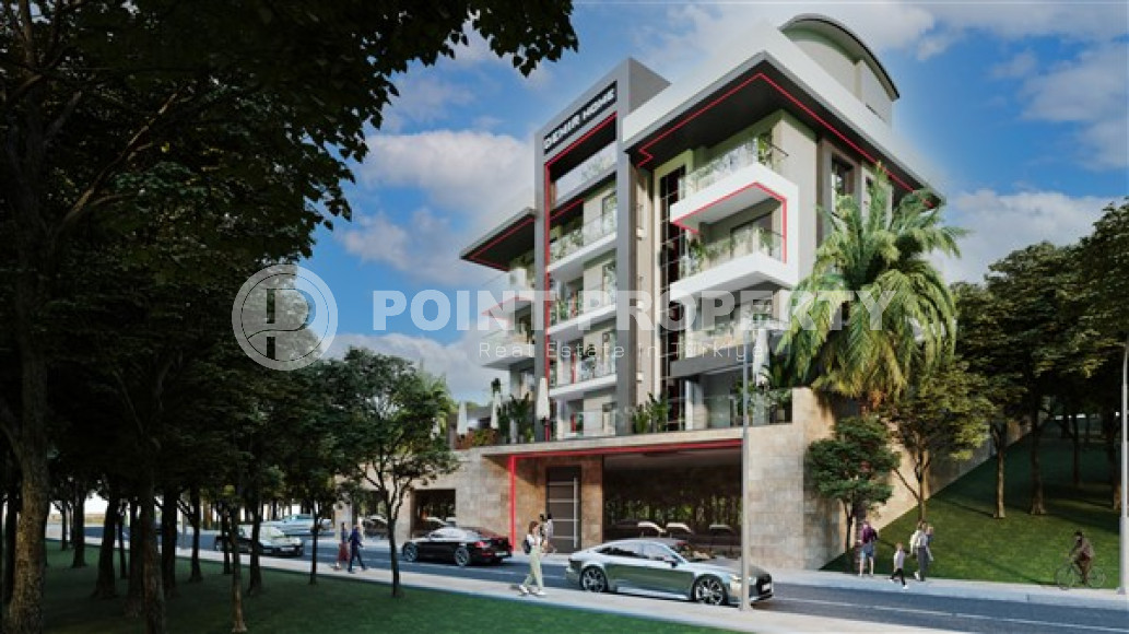 One and two bedroom apartments, 48-97m², in a residence under construction in the center of Alanya-id-1812-photo-5