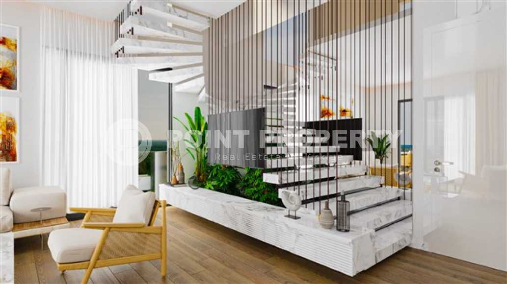 One and two bedroom apartments, 48-97m², in a residence under construction in the center of Alanya-id-1812-photo-14