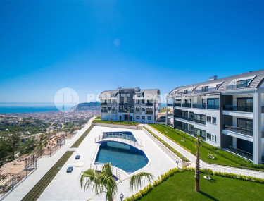 Квартира  1+1 с панорамным видом на море и крепость в центральном районе Алании – Бекташ-id-1114-фото-4