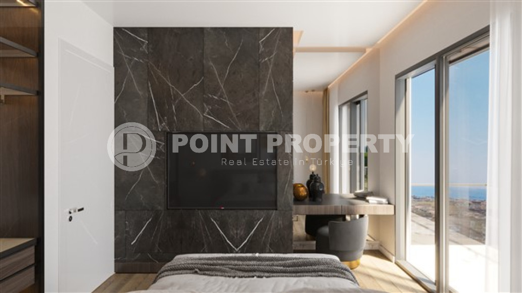 One and two bedroom apartments, 48-97m², in a residence under construction in the center of Alanya-id-1812-photo-17