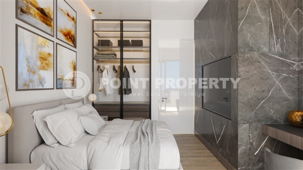 One and two bedroom apartments, 48-97m², in a residence under construction in the center of Alanya-id-1812-photo-18