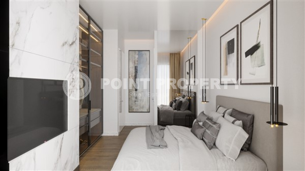 One and two bedroom apartments, 48-97m², in a residence under construction in the center of Alanya-id-1812-photo-21