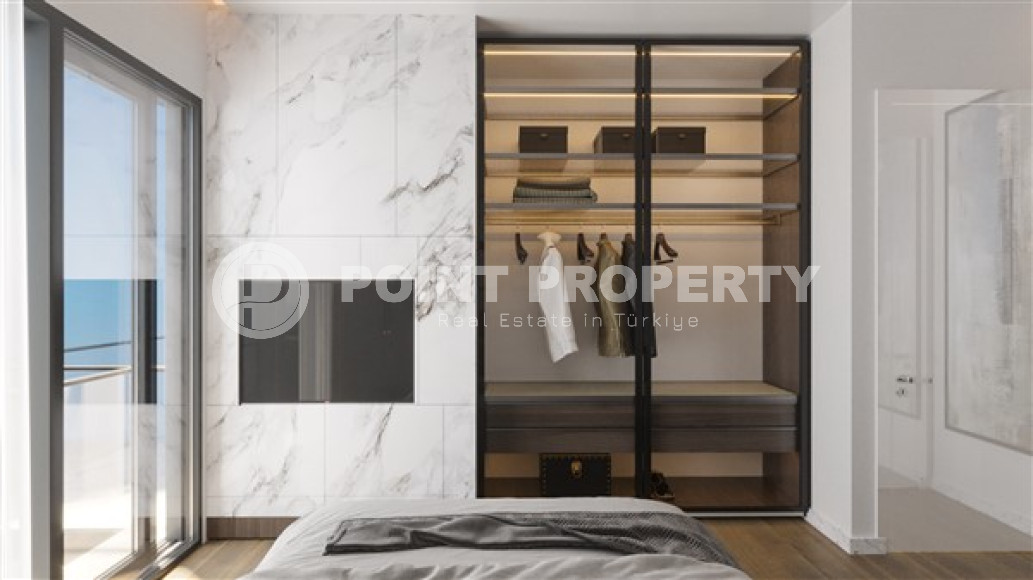 One and two bedroom apartments, 48-97m², in a residence under construction in the center of Alanya-id-1812-photo-22