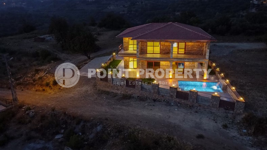 Luxurious four-bedroom villa, 388m² with its own infrastructure, 1000m from the sea, Avsallar-id-1817-photo-49