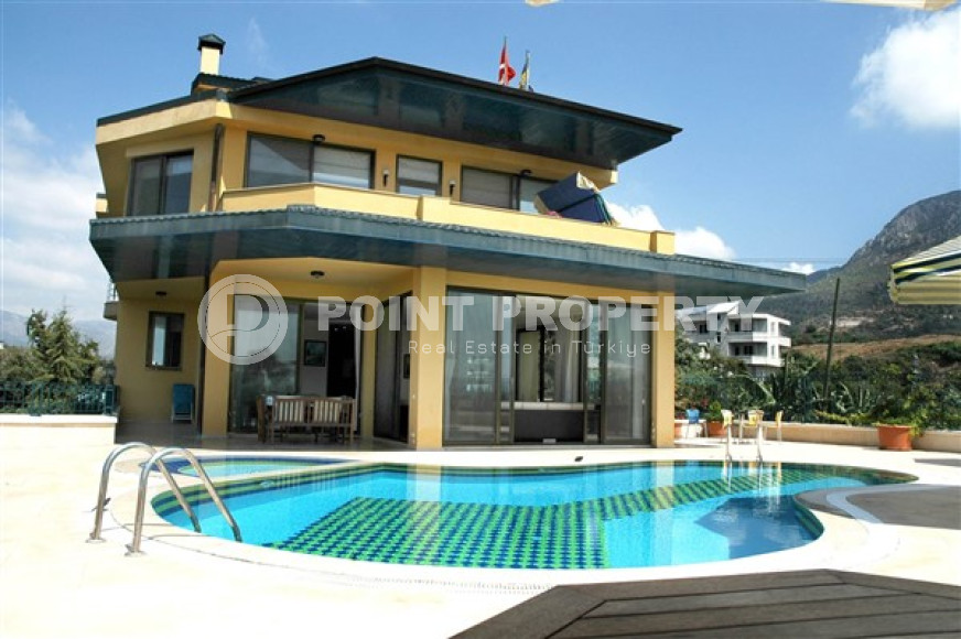 Отдельно стоящий частный дом, 5+2, 1200м², в окружении гор, район Кестель, Аланья, 1300м до моря-id-1819-фото-4