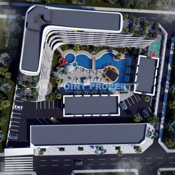 Two-room apartments, 72m², in a newly built complex with good infrastructure in the Lara area, Antalya-id-1823-photo-3