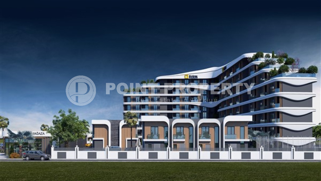 Two-room apartments, 72m², in a newly built complex with good infrastructure in the Lara area, Antalya-id-1823-photo-4