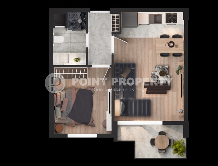 Two-room apartments, 72m², in a newly built complex with good infrastructure in the Lara area, Antalya-id-1823-photo-22