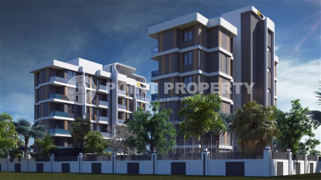 Квартиры с одной спальней, 60м², в строящемся комплексе в элитном районе Анталии -  Лара-id-1826-фото-3