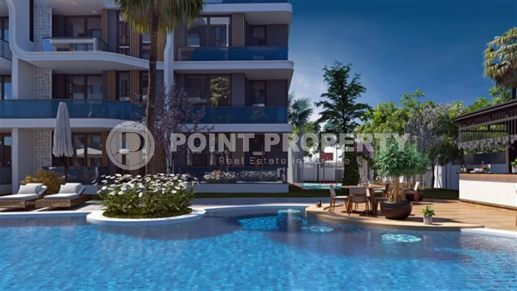 Квартиры с одной спальней, 60м², в строящемся комплексе в элитном районе Анталии -  Лара-id-1826-фото-4