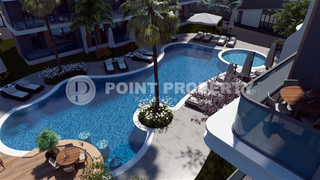 Квартиры с одной спальней, 60м², в строящемся комплексе в элитном районе Анталии -  Лара-id-1826-фото-7