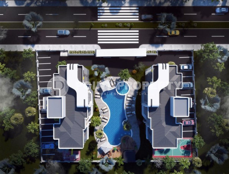 Квартиры с одной спальней, 60м², в строящемся комплексе в элитном районе Анталии -  Лара-id-1826-фото-11