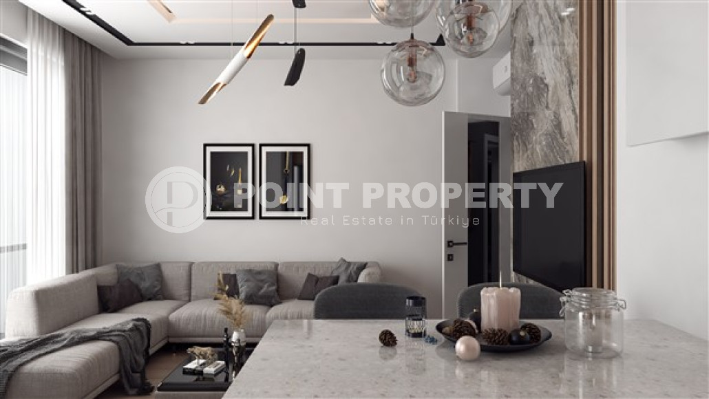 Квартиры с одной спальней, 60м², в строящемся комплексе в элитном районе Анталии -  Лара-id-1826-фото-12