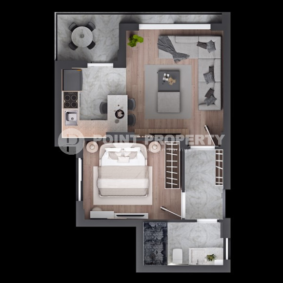 Квартиры с одной спальней, 60м², в строящемся комплексе в элитном районе Анталии -  Лара-id-1826-фото-13