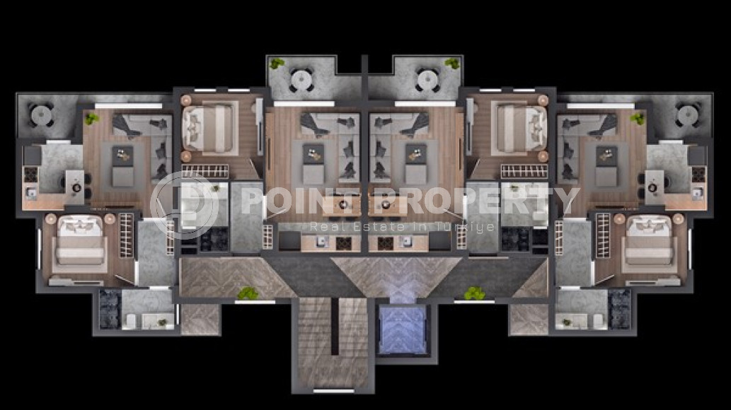 Квартиры с одной спальней, 60м², в строящемся комплексе в элитном районе Анталии -  Лара-id-1826-фото-15