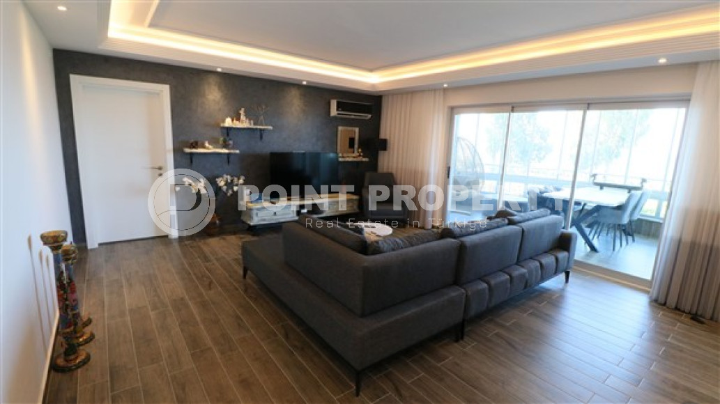 Элегантная квартира 3+1, 165м², с видом на море и горы на первой береговой линии в Тосмуре, Алания-id-1827-фото-4