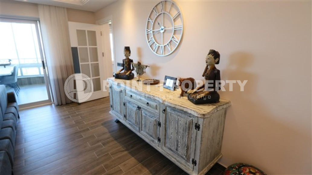 Элегантная квартира 3+1, 165м², с видом на море и горы на первой береговой линии в Тосмуре, Алания-id-1827-фото-5