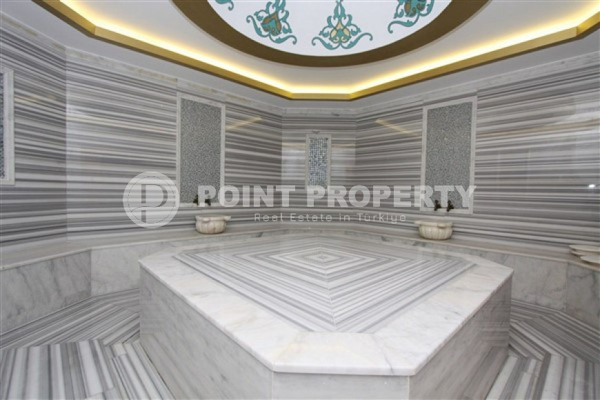 Элегантная квартира 3+1, 165м², с видом на море и горы на первой береговой линии в Тосмуре, Алания-id-1827-фото-31