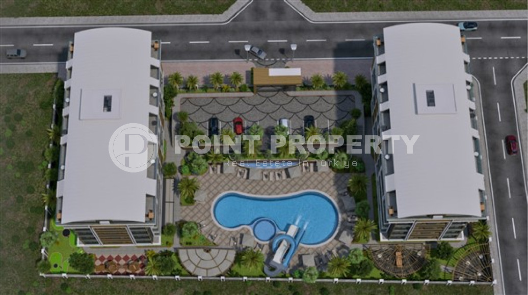 Двухкомнатная квартира, 55м², в комплексе на этапе строительства у моря в Каргыджаке, Алания-id-1829-фото-5