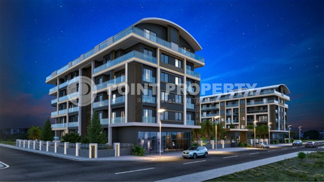 Двухкомнатная квартира, 55м², в комплексе на этапе строительства у моря в Каргыджаке, Алания-id-1829-фото-7