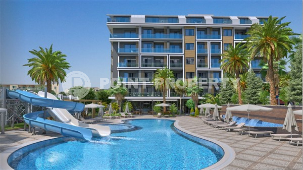 Двухкомнатная квартира, 55м², в комплексе на этапе строительства у моря в Каргыджаке, Алания-id-1829-фото-8