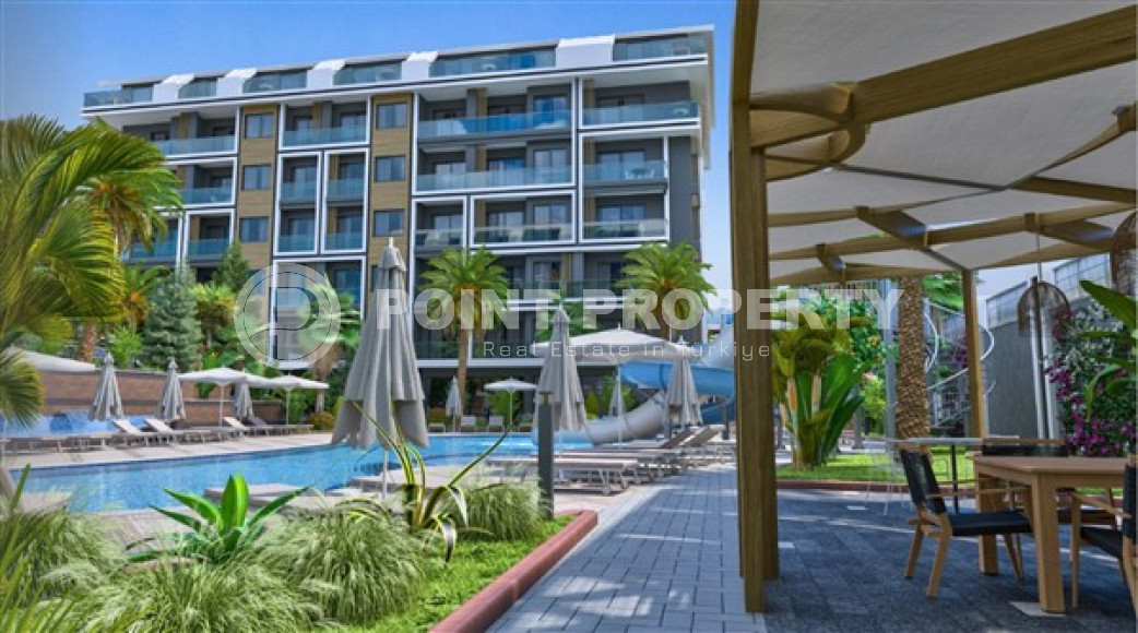 Двухкомнатная квартира, 55м², в комплексе на этапе строительства у моря в Каргыджаке, Алания-id-1829-фото-10