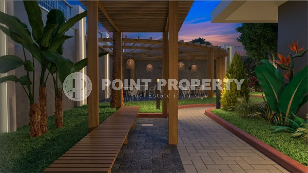 Двухкомнатная квартира, 55м², в комплексе на этапе строительства у моря в Каргыджаке, Алания-id-1829-фото-15