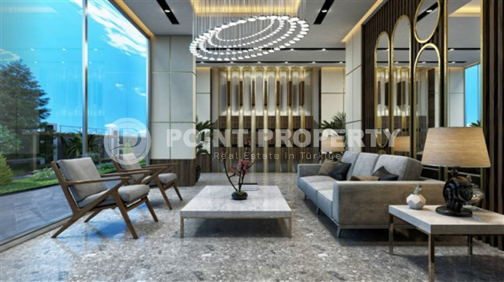 Двухкомнатная квартира, 55м², в комплексе на этапе строительства у моря в Каргыджаке, Алания-id-1829-фото-19