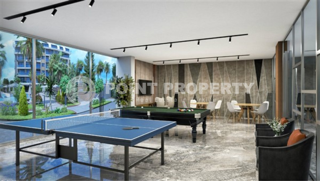 Двухкомнатная квартира, 55м², в комплексе на этапе строительства у моря в Каргыджаке, Алания-id-1829-фото-23