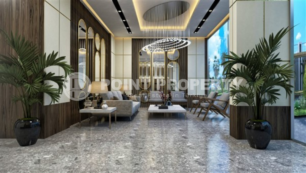 Двухкомнатная квартира, 55м², в комплексе на этапе строительства у моря в Каргыджаке, Алания-id-1829-фото-24