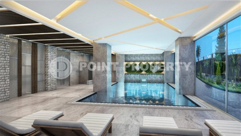 Двухкомнатная квартира, 55м², в комплексе на этапе строительства у моря в Каргыджаке, Алания-id-1829-фото-25