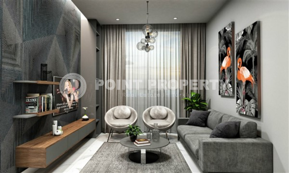 Двухкомнатная квартира, 55м², в комплексе на этапе строительства у моря в Каргыджаке, Алания-id-1829-фото-28