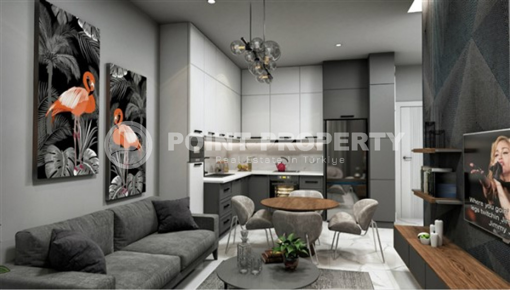 Двухкомнатная квартира, 55м², в комплексе на этапе строительства у моря в Каргыджаке, Алания-id-1829-фото-29