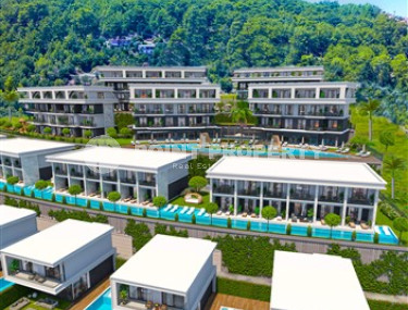 Двухэтажная четырехкомнатная вилла, 126м², в элитной резиденции на этапе строительства в Каргыджаке-id-1830-фото-2