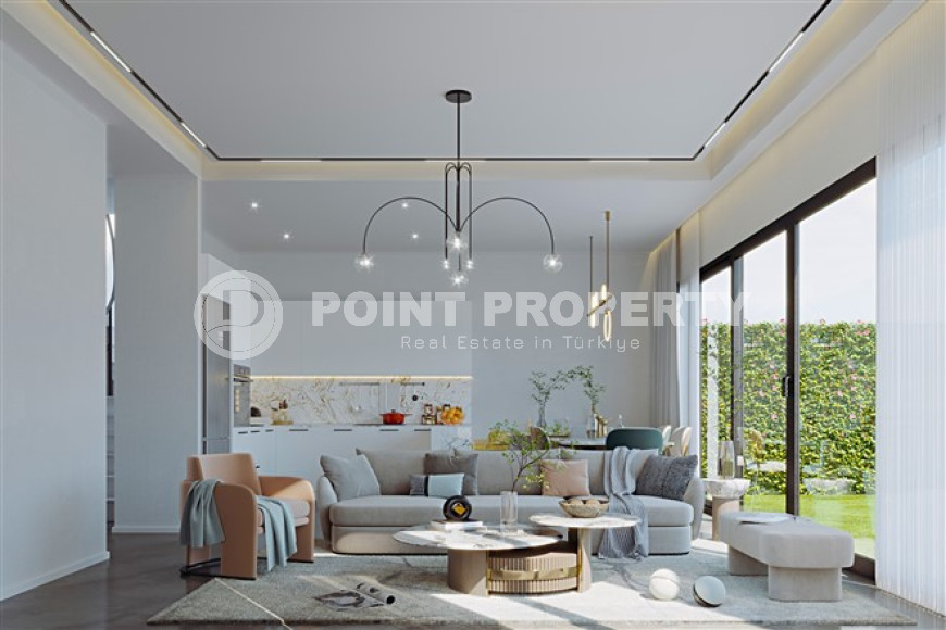 Двухэтажная четырехкомнатная вилла, 126м², в элитной резиденции на этапе строительства в Каргыджаке-id-1830-фото-5