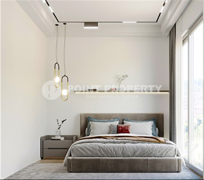 Двухэтажная четырехкомнатная вилла, 126м², в элитной резиденции на этапе строительства в Каргыджаке-id-1830-фото-11