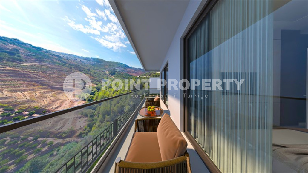 Двухэтажная четырехкомнатная вилла, 126м², в элитной резиденции на этапе строительства в Каргыджаке-id-1830-фото-13