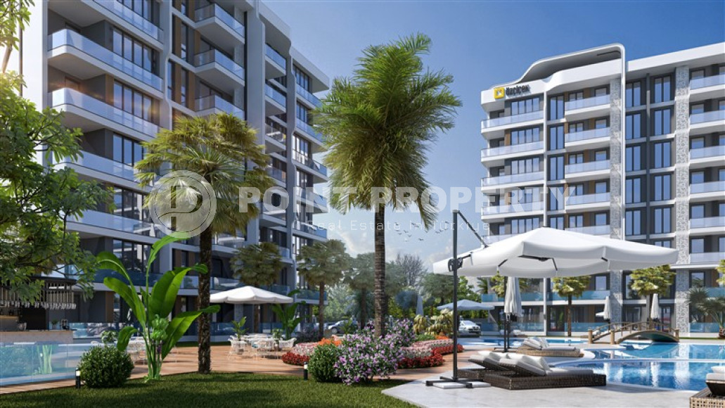 Two-room apartments, 75 m², in a luxury complex under construction in the Antalya area - Lara-id-1832-photo-3