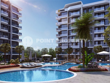 Двухкомнатные квартиры, 75м², в строящемся элитном комплексе в районе Анталии -  Лара-id-1832-фото-4