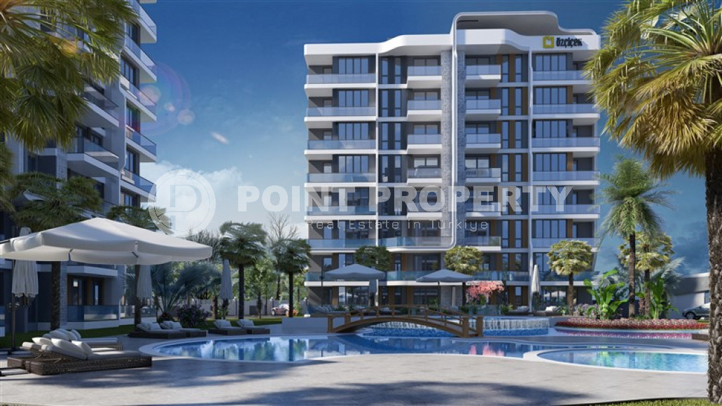 Two-room apartments, 75 m², in a luxury complex under construction in the Antalya area - Lara-id-1832-photo-6
