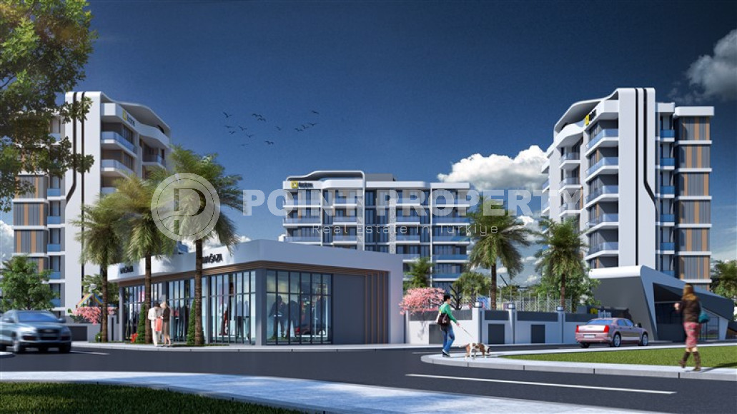 Two-room apartments, 75 m², in a luxury complex under construction in the Antalya area - Lara-id-1832-photo-8