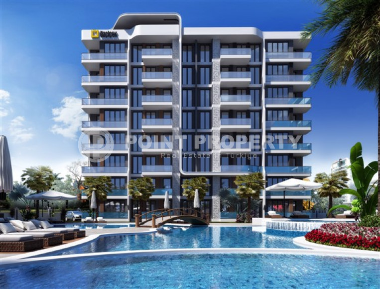 Two-room apartments, 75 m², in a luxury complex under construction in the Antalya area - Lara-id-1832-photo-12