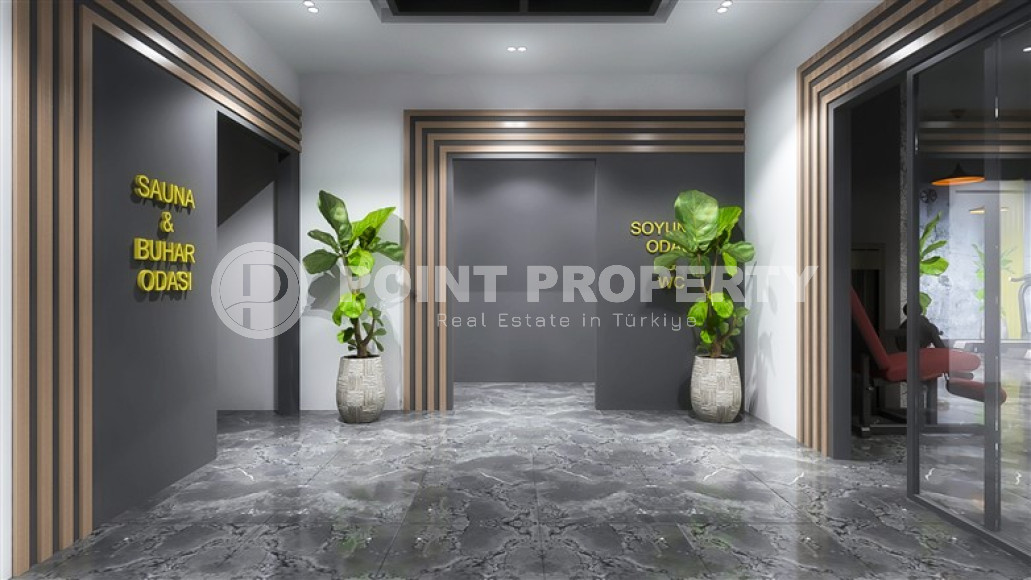 Two-room apartments, 75 m², in a luxury complex under construction in the Antalya area - Lara-id-1832-photo-27